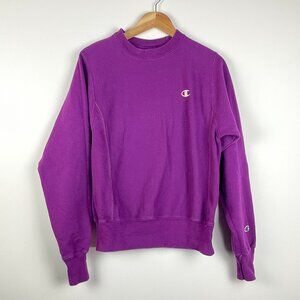Vintage Champion Reverse Weave Crewneck Purple Sweatshirt - Size XS
